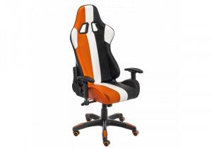 Компьютерное кресло Line белое/оранжевое/черное