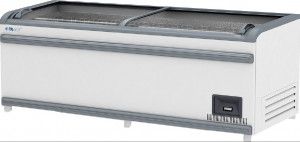 Ларь-витрина морозильная ITALFROST ЛВН 2500 (ЛБ М 2500) СП ЛТ серые верх. и ниж. бамперы