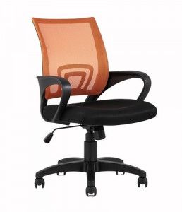 Кресло офисное TopChairs Simple, оранжевое