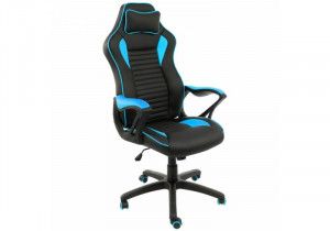 Компьютерное кресло Leon голубое / черное