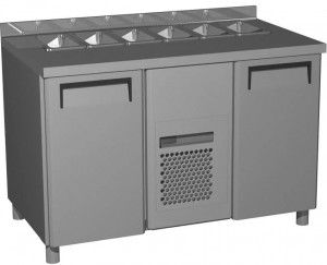 Холодильный стол для салатов Carboma T70 M2sal-1-G 9006 (SL 2GNG 1/3)