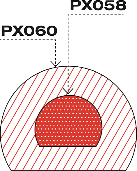 Форма для пирожных Pavoni PAVOFLEX PX060 Цилиндр