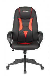 Кресло игровое Бюрократ VIKING-8N/BL-RED черный/красный искусственная кожа