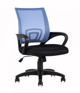 Кресло офисное TopChairs Simple, голубое