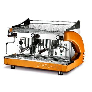 Кофемашина Royal Synchro 2GR SB Lever Dispensing Boiler 8LT оранжевая